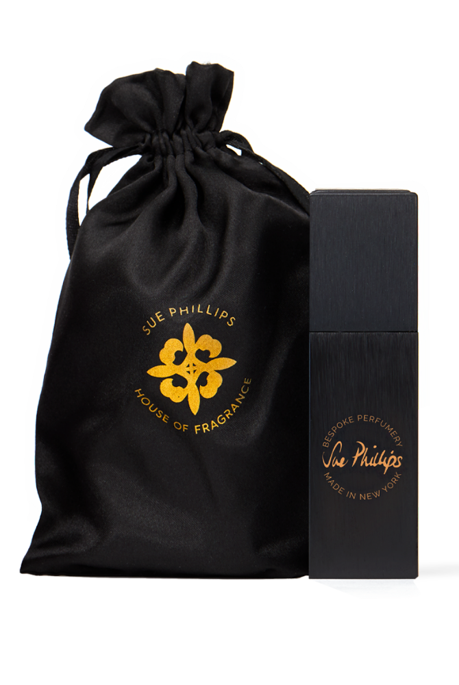 Original Musk perfume- 20-ml-sleek-brushed-black-atomizer-with-black-satin-sachet