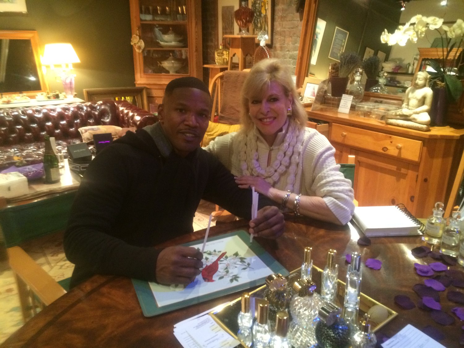 Jamie Foxx- Recently Visited The Scentarium™ In TriBeCa