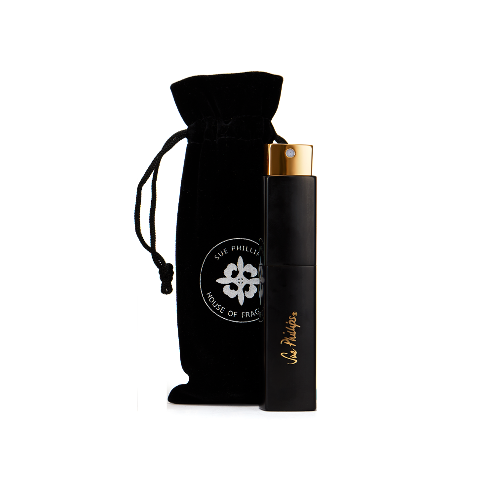 Citrus Perfume - atomizer-with-black-velvet-sachet