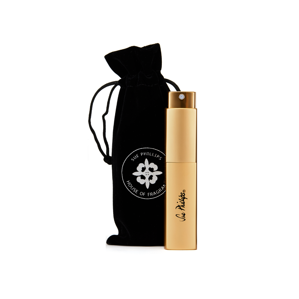 Citrus Perfume - atomizer-with-black-velvet-sachet