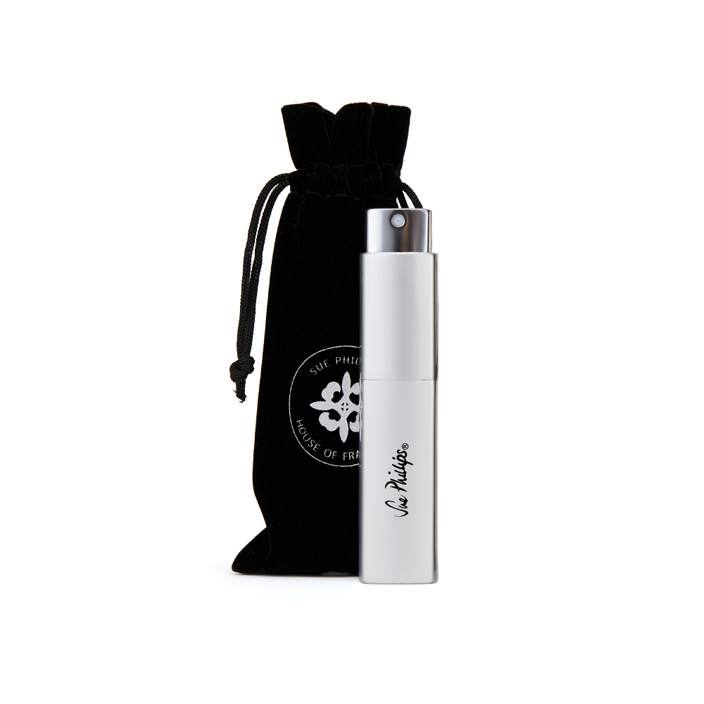 Citrus Perfume - atomizer-with-black-velvet-sachet