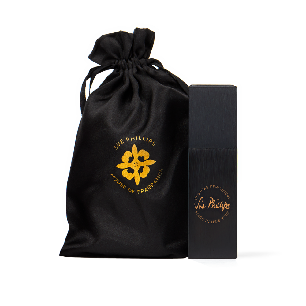Original Musk perfume- 20-ml-sleek-brushed-black-atomizer-with-black-satin-sachet